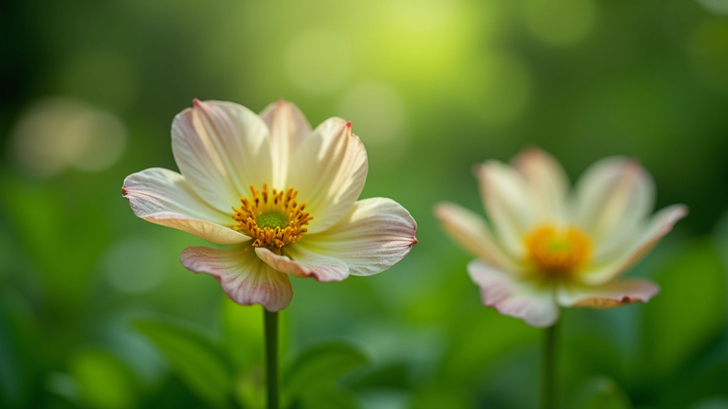 Close-up of native wildflowers and botanical detail