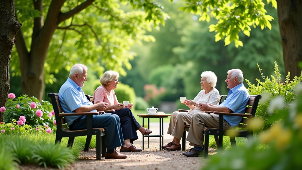 Social garden visit group